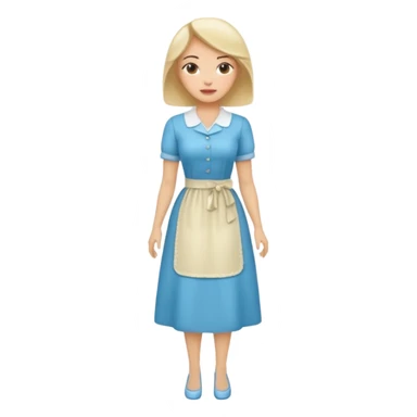 ligth woman housewife clothes full body  sticker