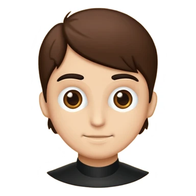 Kat saçlı gözlüklü siyah saçlı bir kiz sticker