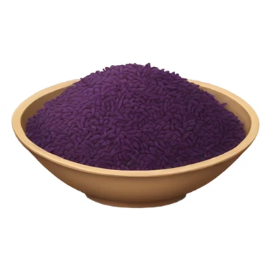 korean purple rice in a bowl sticker
