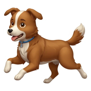 dog running sticker