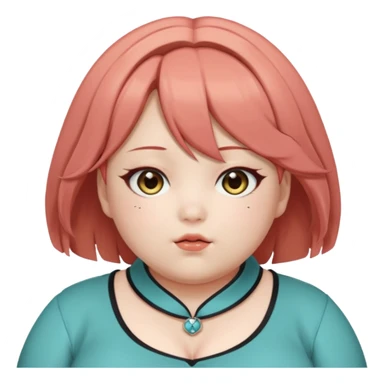 fat kasane teto from vocaloid OBESE sticker