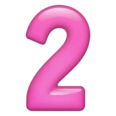 number one pink sticker