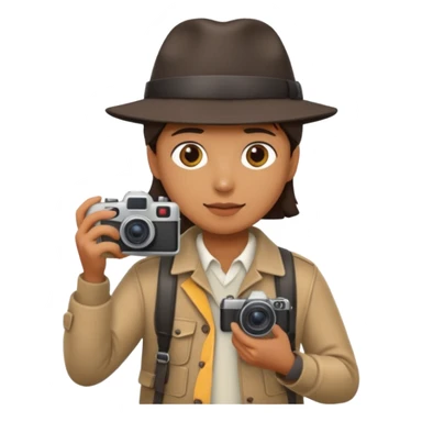 photographer taking a photo facing away sticker