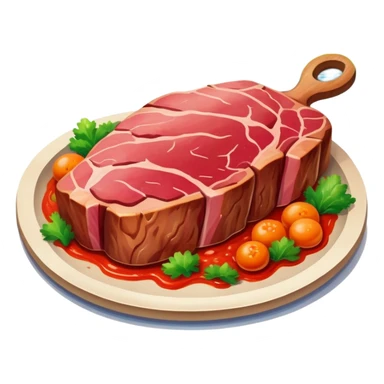 slop art spam meat painting landscape  sticker
