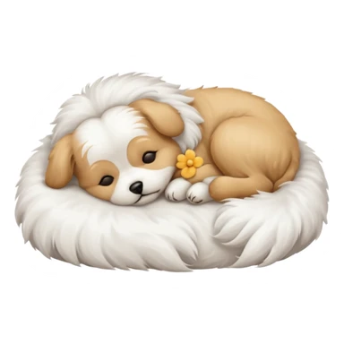 maltese sleeping sticker