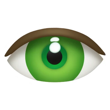 kazakh with green eye sticker