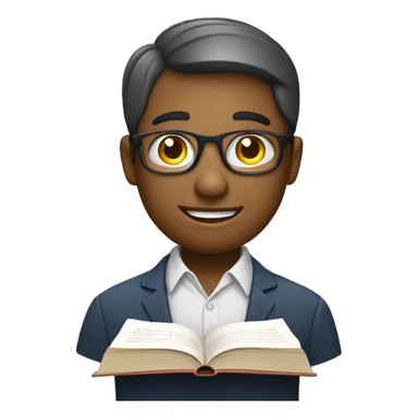 An emoji representing the sharing of knowledge and information among community members.
Features: An open book, a lightbulb above a head, or a character giving a presentation or holding a speech bubble with text.
Emotion: Wisdom, learning, communication. sticker