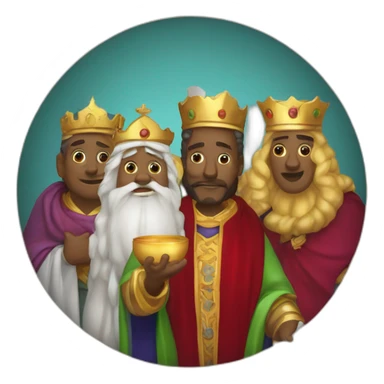 Melchior Caspar and Balthazar three wise men sticker