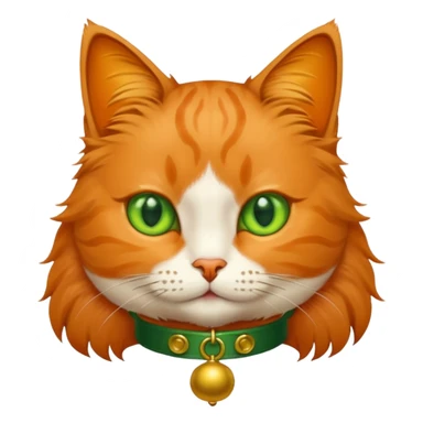 Cat with bell collar sticker