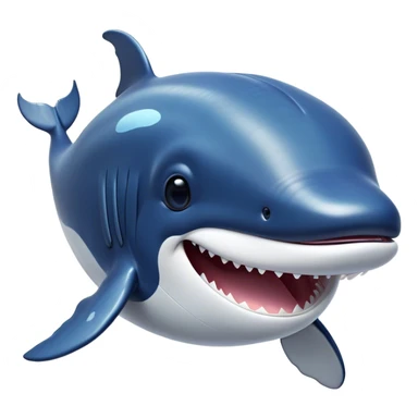 Cinematic Comical Humpback Whale Portrait Emoji, Head tilted dramatically with an exaggeratedly shocked expression, featuring a massive yet graceful body with wide, comically expressive eyes full of playful disbelief and animated pectoral fins, Simplified yet hilariously expressive features, highly detailed, glowing with a slightly sassy oceanic glow, high shine, dramatic yet playful, stylized with an air of cheeky marine mischief, soft glowing outline, capturing the essence of a meme-worthy humpback whale that looks ready to make waves with its hilariously dramatic antics! sticker