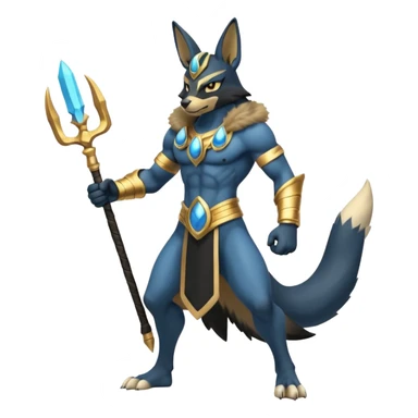 Lucario-Anubis full body sticker