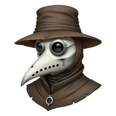 plague doctor head sticker