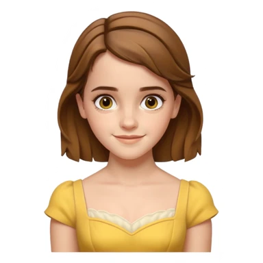 emma watson as belle Cinematic Realistic sticker