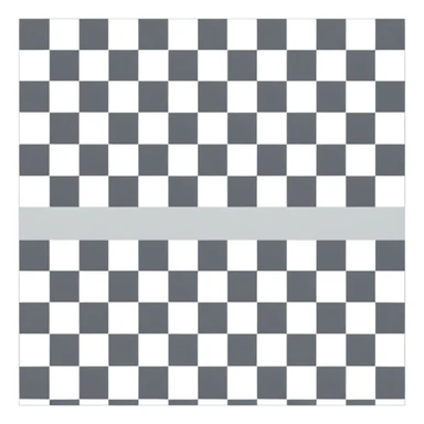 Gray and white checkered pattern, 8x8 grid, minimalist design, flat colors sticker