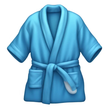Blue home bathrobe sticker