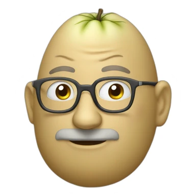 potato green steve jobs sticker