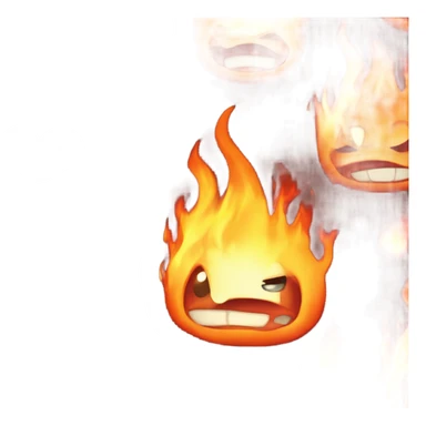 calcifer from studio ghibli sticker