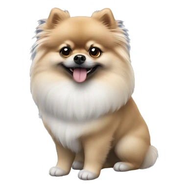grey-dwarf-Pomeranian sticker