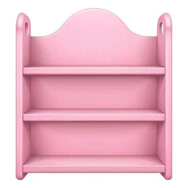 babypink shelf with two levels sticker