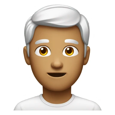 Apple Style Emoji which is suffering sticker