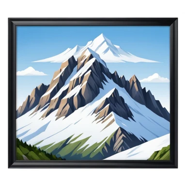 the mountain "Säntis" in St. Galler Rheintal sticker