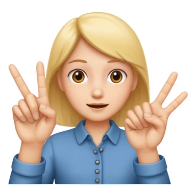 3 fingers emote  sticker