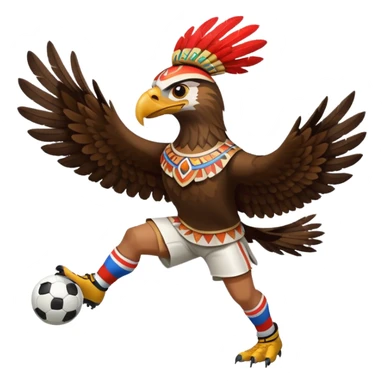 aguila azteca çque juega futbol sticker