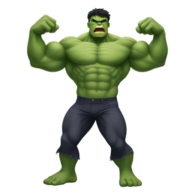 Hulk flexing sticker