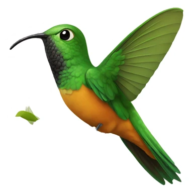 emoji de un colibrí  sticker