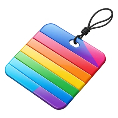 rainbow paper price tag sticker