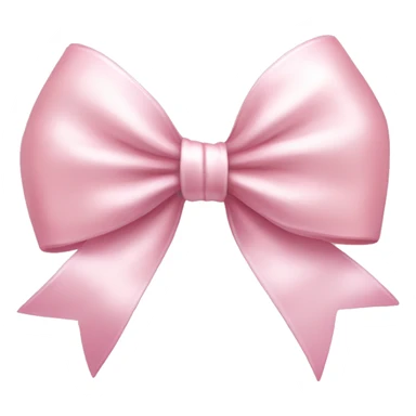Light pink shiny bow sticker