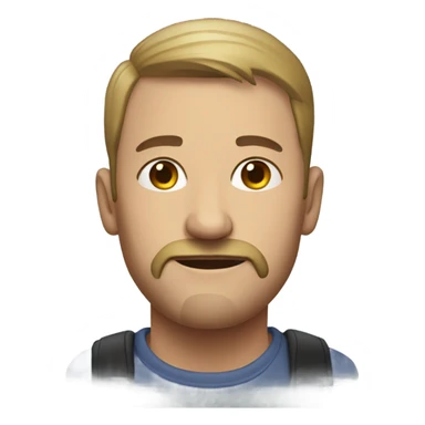 Portrait of a disabled mN sticker