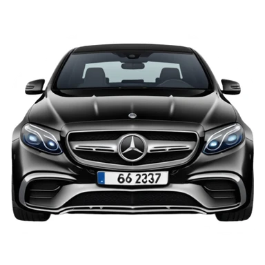 Mercedes Benz E 63 S 2017-2023 edition Black Matte sticker