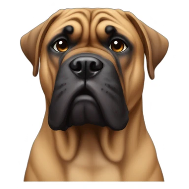 bullmastiff tête sticker