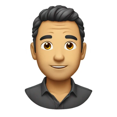  chico con pelo lasio trigueño emmo sticker