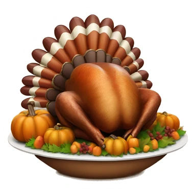 Happy Thanksgiving turkey sticker