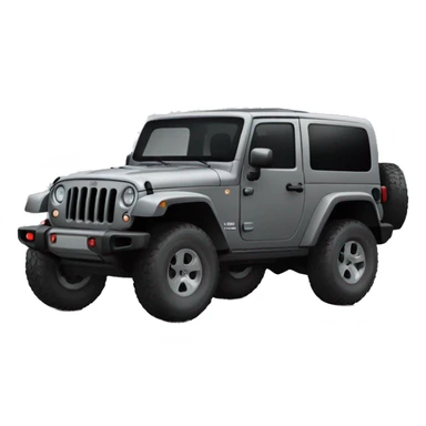 Jeep rubicon grey sticker