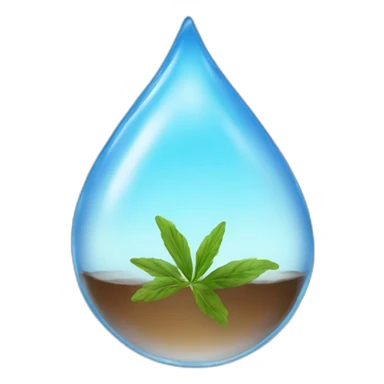 water drop-smoke on top -herb sticker