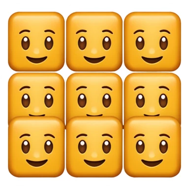 Crea una línea de cuadros como este "🟫" sticker