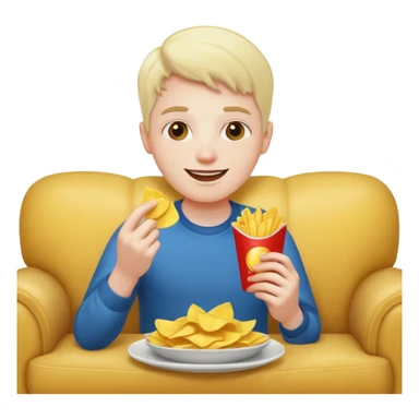 couch potato sticker