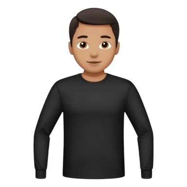 black long sleeve shirt sticker