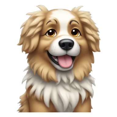 Freezing cold dog sticker