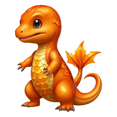 glitter pokemon charmander sticker