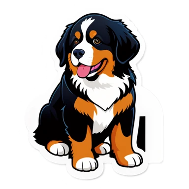 Bernese mountain dog sticker