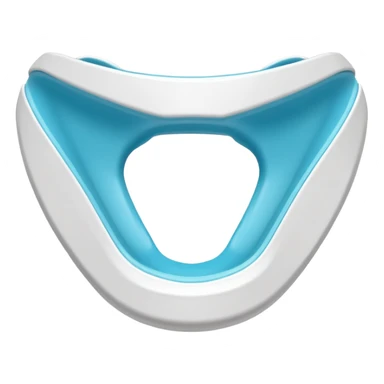 MMA mouthguard object icon, protective mouthguard, glossy plastic, 3D cartoon, mobile game icon style, centered, clean background, no text, no watermark
 sticker
