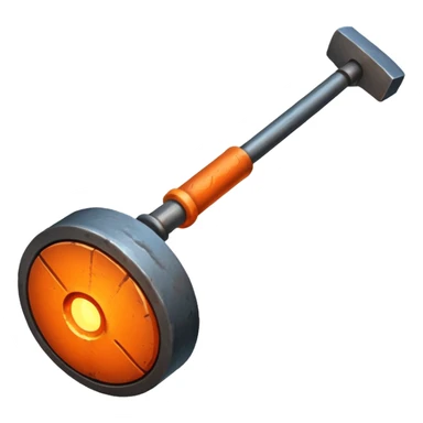 hot metal rod, iron, blacksmith sticker