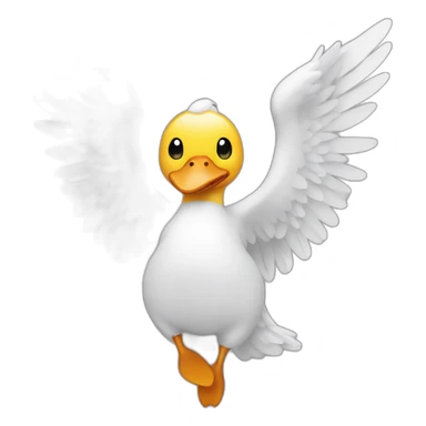 Un ange sur un canard sticker
