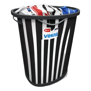 newcastle football shirt in a bin  sticker