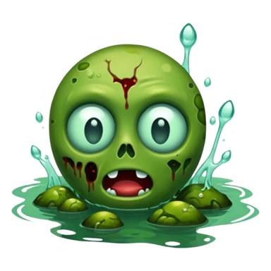 Zombie green ponda  sticker