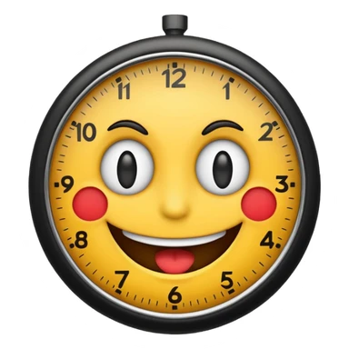 a baddie emoji saying clock ittt sticker